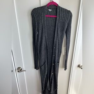 Aerie long navy cardigan-small